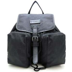 GUCCI 510343 Backpack, Nylon x Leather, Black, Outlet, Women's, 353225
